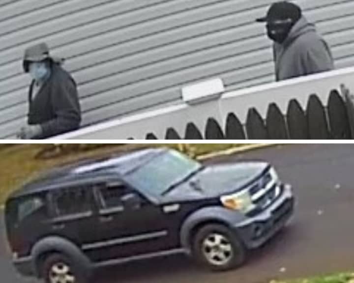Authorities asked the public for information about two men who are accused of burglarizing a Commack home.