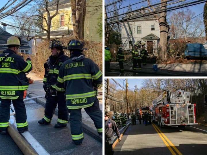 Firefighters responded to a basement fire in Peekskill on Crompond Road (Route 202).