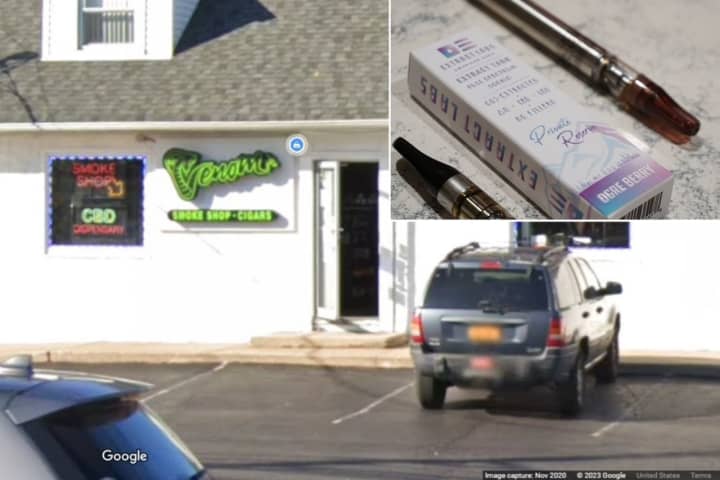 Four employees, including one at Venom Smoke Shop in Huntington Station, were arrested for allegedly selling marijuana vapes to minors at businesses in Suffolk County on Wednesday, April 26.