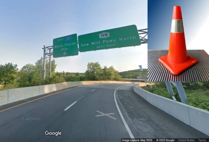The ramp carrying traffic from I-87 to the northbound Saw Mill River Parkway in Elmsford will close for a week for maintenance work.