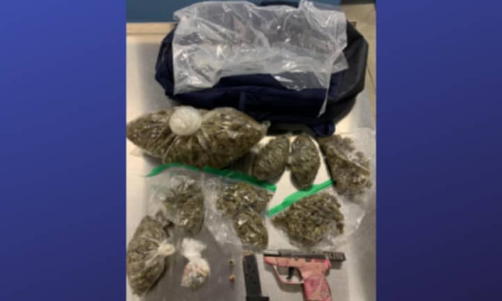 Nearly 500 grams of suspected marijuana was seized