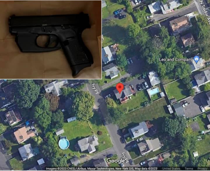 Police released an image of a firearm that was recovered from Dubose&#x27;s home in Norwalk at 16 Ivy Place.