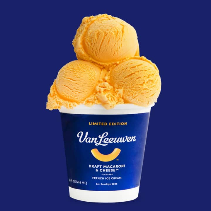 The limited-edition ice cream was made available on National Mac and Cheese Day.