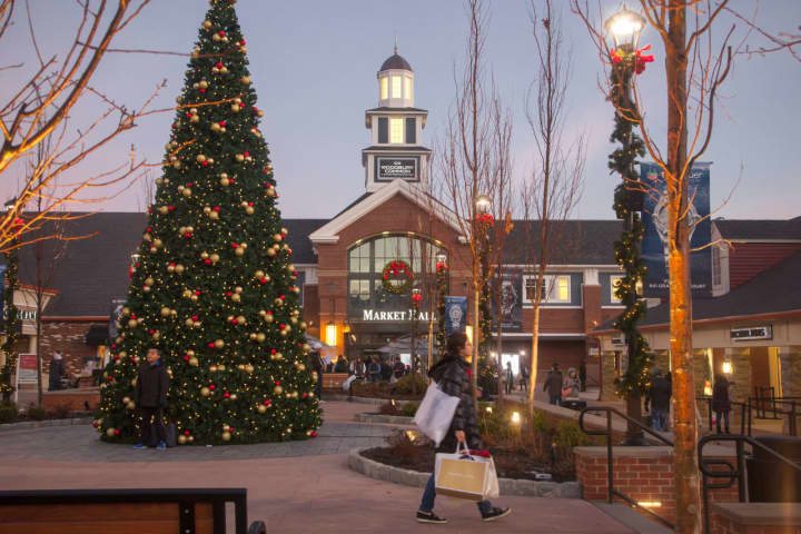 Woodbury Common is decked out and ready for holiday shoppers.
