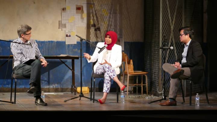 One of the community events in Westport Country Playhouse’s “Money, Power, and Belief: Reflections on ‘The Invisible Hand’” was a symposium on “The Hands at Play: Culture, Politics, and Grievance in ‘The Invisible Hand.&#x27;&quot;