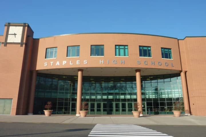 An English teacher at Staples High School died on Saturday.