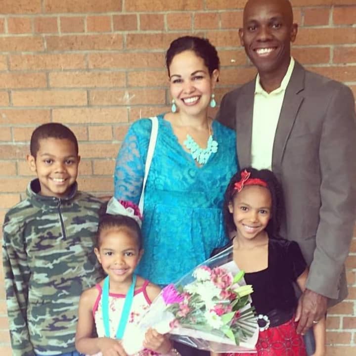 Yadira Laguerre and her family. She is Director of Bergen Country New Jersey Classical Conversations in Englewood.