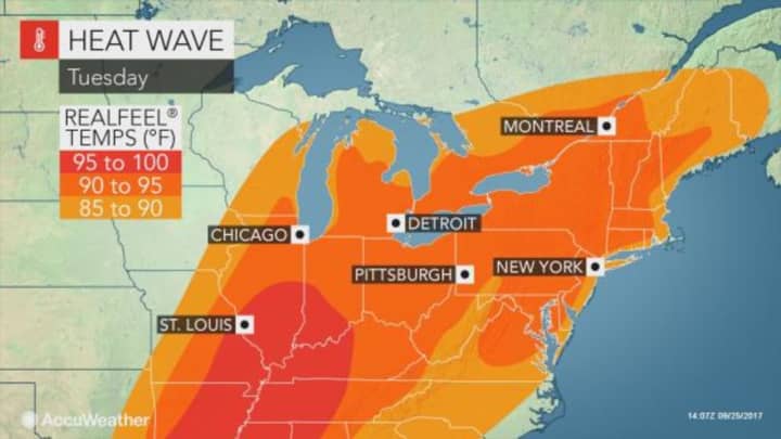 How much longer will the heat last in the northeast?