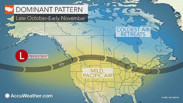 Warm weather is expected to grip much of the Midwest and Northeast into early November.