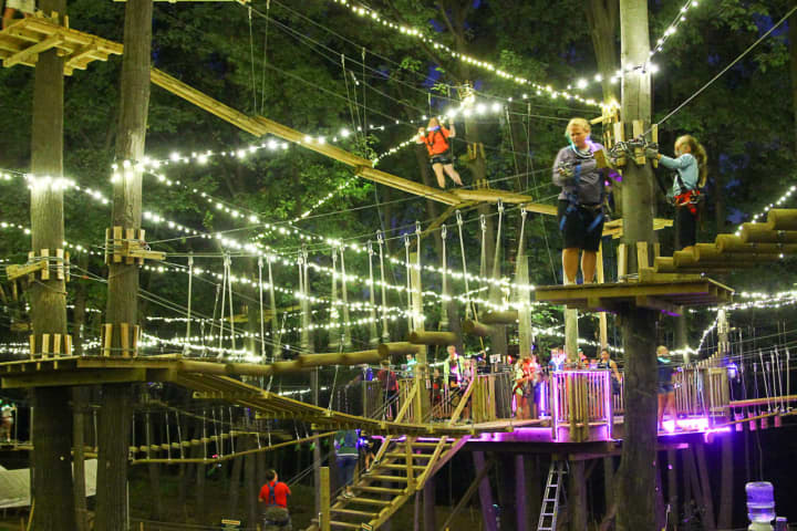 Thanks to The Adventure Park at The Discovery Museum&#x27;s Glow in the Park night climb, area youths can enjoy a new kind of Friday night fun.