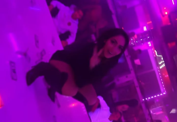 Angelina Pivarnick dances at a gentlemen's club in Sayreville, NJ.