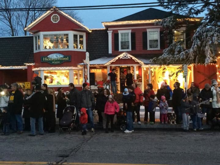 Residents line the streets for a previous Frosty the Snowman Parade in Armonk. 