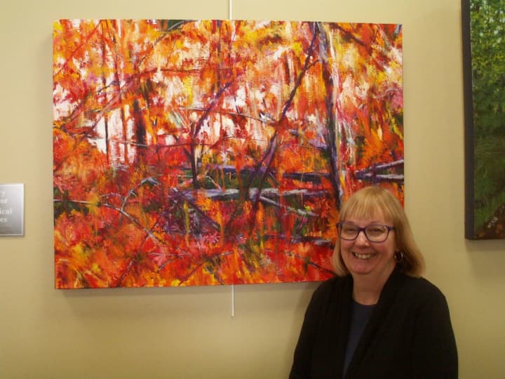 Paintings by Kathryn Morrill are on view March 6 - April 29 in the exhibit &quot;Growing&quot; at the Pine Gallery.