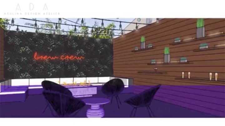Rendering of The Backyard Bar, coming to 359 First St., in Hoboken.