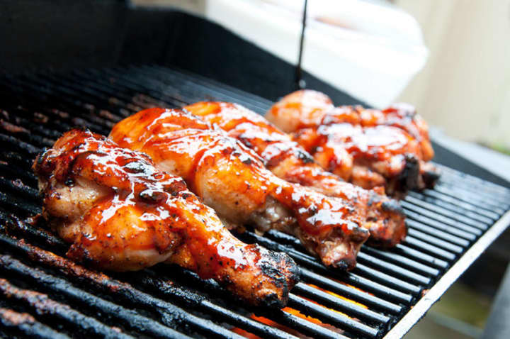 Barbecue chicken is a Labor Day favorite, according to a recent survey.