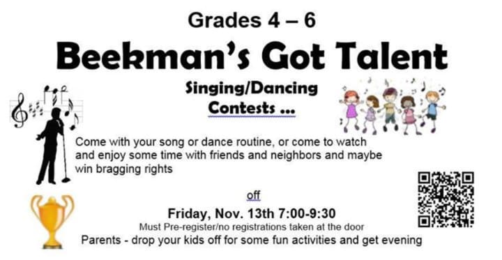 &quot;Beekman&#x27;s Got Talent&quot; takes place Friday, Nov. 13. 