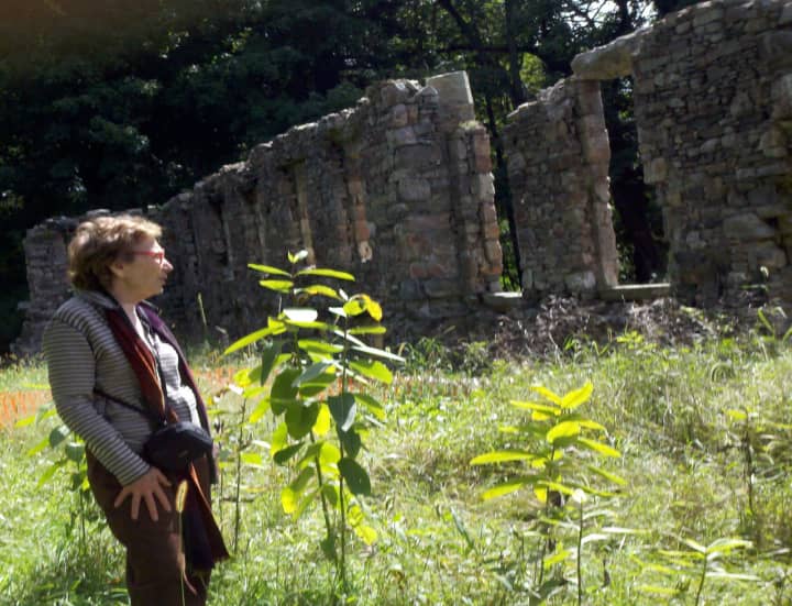 Pictured is Shelby White, whom, along with the Jerome Levy Foundation, is stabilizing and preserving the ruins at the 386-acre preserve named after her husband, Leon Levy.