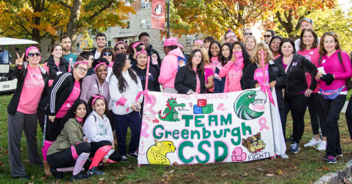 Woodlands High School students, teachers and staff members helped raise money for research and education by walking in the American Cancer Society&#x27;s Making Strides Against Breast Cancer walk on Sunday.