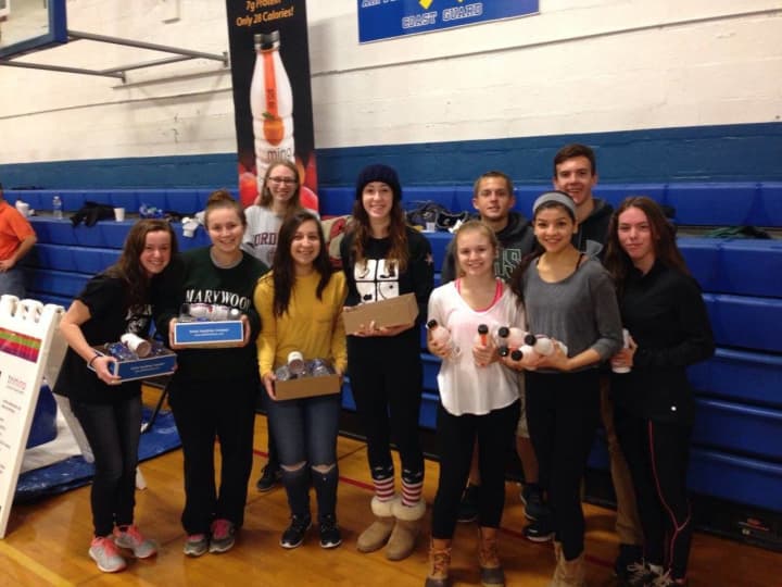 Brewster High School students recently helped raise funds for Help Our Military Heroes.