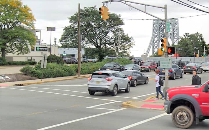The driver made a left onto Bruce Reynolds Boulevard from southbound Lemoine Avenue when the van struck and killed the pedestrian, Fort Lee police said.