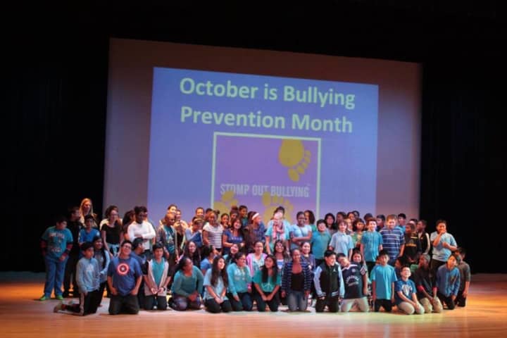 Peekskill Middle School stood against bullying by celebrating Blue Shirt Day.