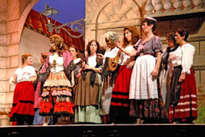 A scene from the New Jersey Association of Verismo Opera&#x27;s production.