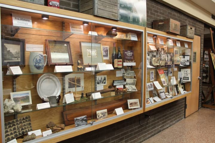 A display, part of the Clarkstown 225th anniversary exhibit.