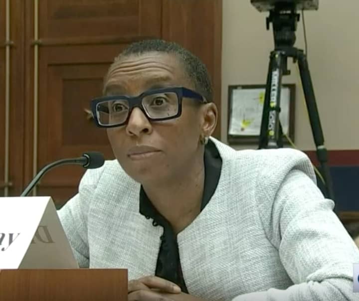 Claudine Gay testifying before the US House Education Committee on antisemitism on college campuses.