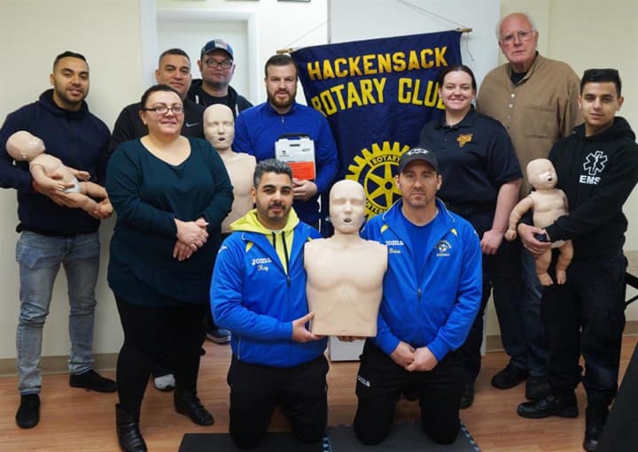 HVAC provided CPR training to Hackensack Jr. Soccer Association Coaches on March 19.