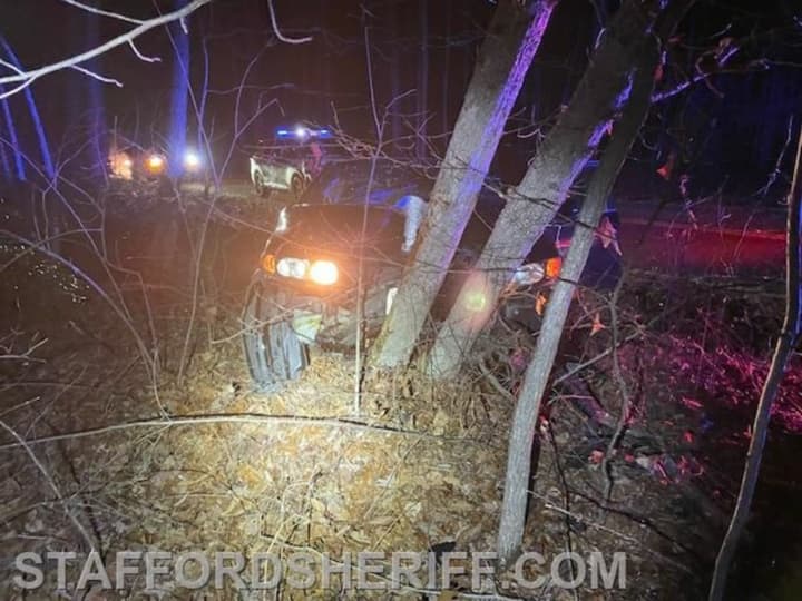 The crash scene in Stafford County.
  
