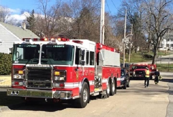 Crews from the Croton-on-Hudson Fire Department investigated a report of a house fire on Radnor Avenue Saturday. The home&#x27;s smoke alarm had been triggered by a minor fire outside.