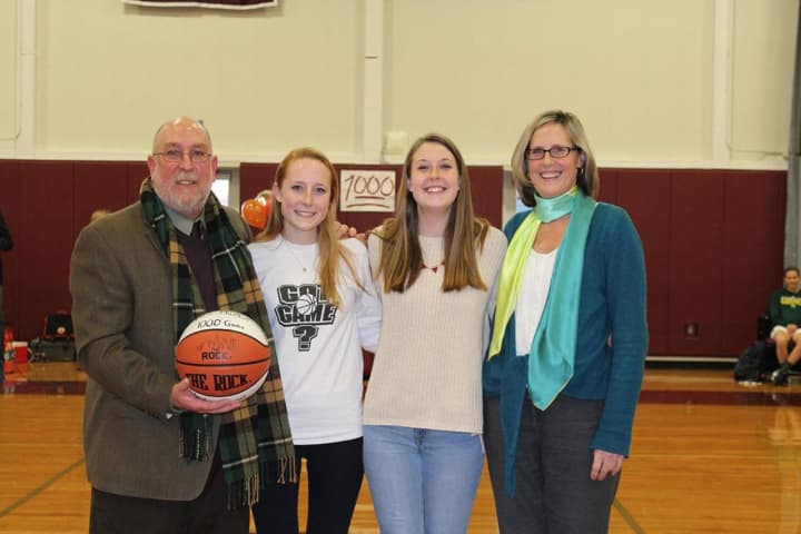 Dave MacNutt and Family - (from left to right) - Dave, daughter Jamie &#x27;16; Kate &#x27;14, wife Janet