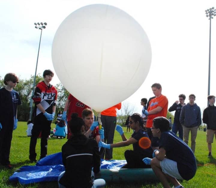 Westside Middle School Academy recently built and launched two weather balloons.