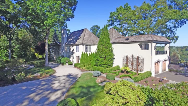 12 Dogwood Lane in Weston offers remarkable vistas and Old World charm.