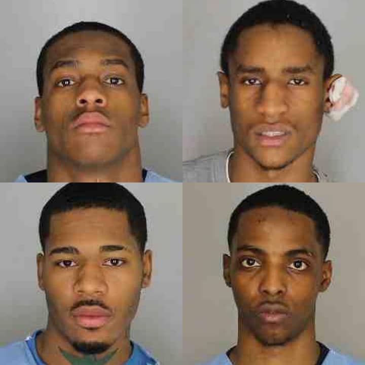 Stephan Hamilton, William Reid, Quaysean Cannonier and Tayquan Tucker are facing felony first-degree robbery charges, after they held up EZ Mobile on South Division Street in New Rochelle on Tuesday afternoon.