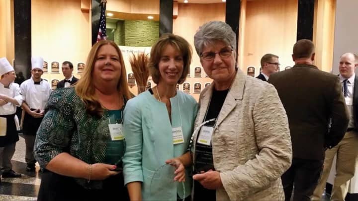 The New York State Travel Industry Association (NYSTIA) recently recognized Dutchess Tourism for excellence. Shown: Dutchess Tourism Deputy Director Lydia Higginson; BBG &amp; G principal Debbe Garry; and Dutchess Tourism President and CEO Mary Kay Vrba.