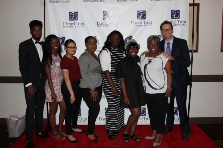 Students are shown at the Daniel Trust Foundation awards dinner in Bridgeport.