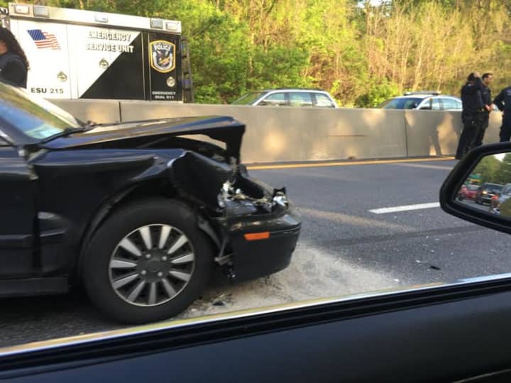 An accident is closing northbound lanes of the Saw Mill River Parkway.