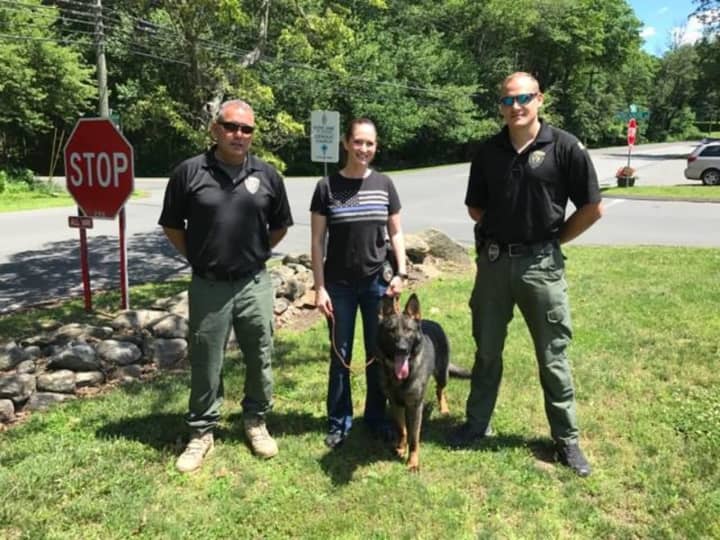 The Easton Police Department welcomed its new K-9 T.J. to the force on Monday.