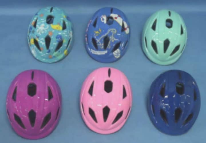 The recalled Ecnup Kids Bike Helmets.
