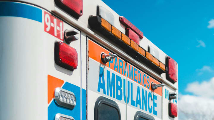 A file photo of an ambulance