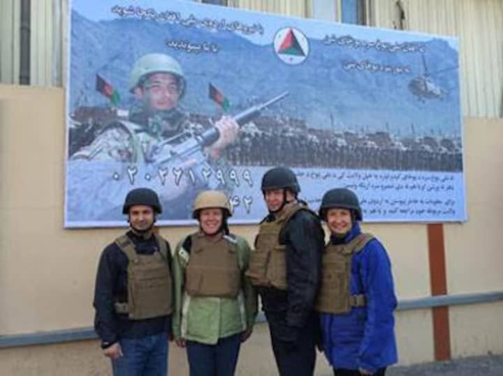 U.S. Rep. Elizabeth Esty in Afghanistan with other members of Congress.