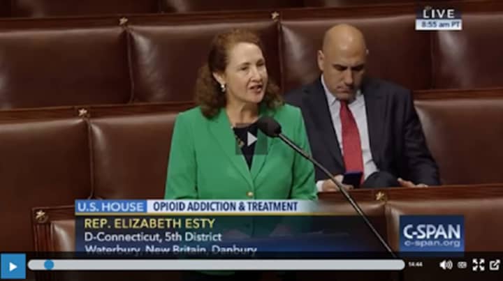U.S. Rep. Elizabeth Esty is urging lawmakers to take action to combat opioid abuse.