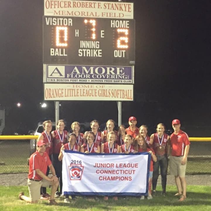 The Fairfield Little League Girls Softball All-Stars won the Junior Division of the Connecticut state championship Sunday with a 2-0 win over Ledyard. See story for picture IDs.