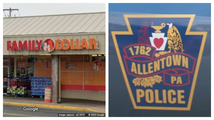 Family Dollar, 1401 Allen Street; Allentown police.&nbsp;