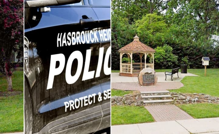 The gazebo at the Terrace Avenue park was vandalized, a Hasbrouck Heights resident said.