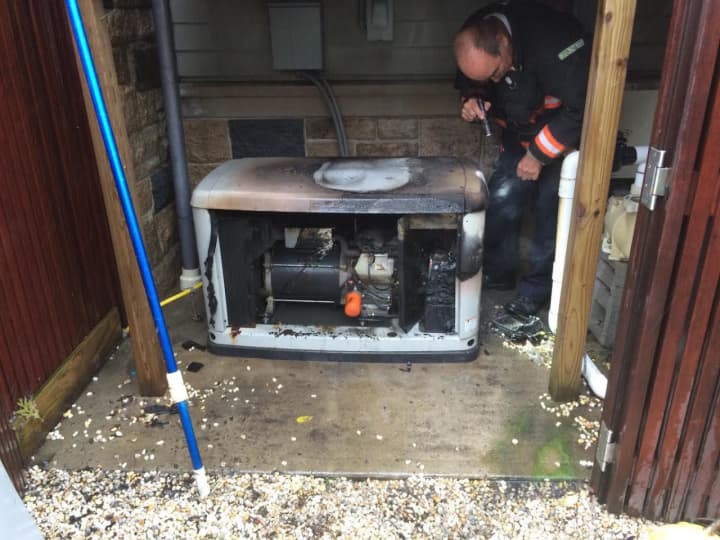 The fire was extinguished quickly, limiting the damage to only the generator. 