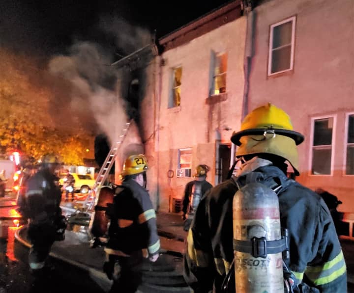 Three adults are dead following a house fire in north Philadelphia on Monday, Nov. 14, according to several reports.