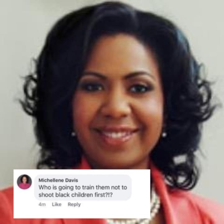 Michellene Davis has been placed on administrative leave after her racially-charged comment sparked outrage on Facebook.
