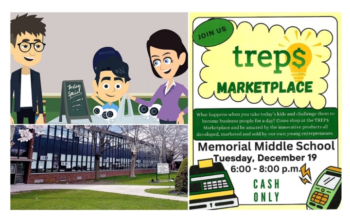 With the holidays upon us, you can’t beat the timing of the TREP$ Marketplace at Fair Lawn's Memorial Middle School on Dec. 19.